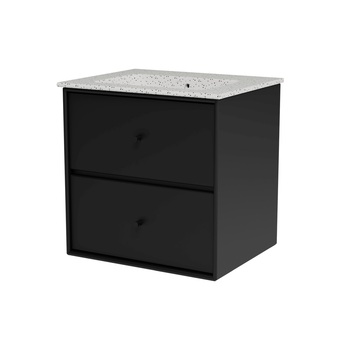 Montana Flow – badmodul med vask, 48 cm - Black - Jacobsen Plus