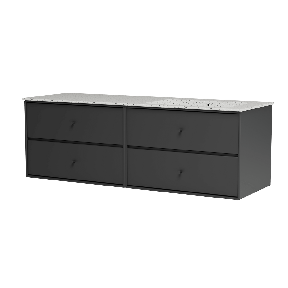 Montana Basin SU2402 – badmodul med vask, 141 cm - Anthracite - Jacobsen Plus
