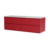 Montana Basin SU2402 – badmodul med vask, 141 cm - Beetroot - Jacobsen Plus