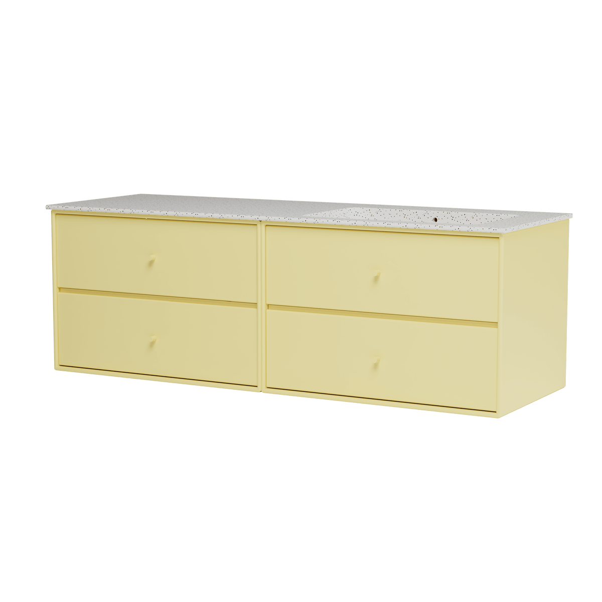 Montana Basin SU2402 – badmodul med vask, 141 cm - Camomile - Jacobsen Plus