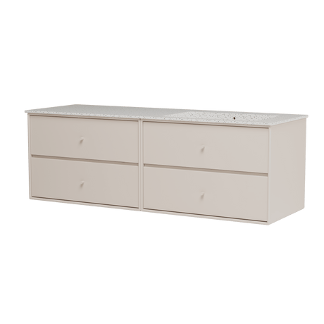 Montana Basin SU2402 – badmodul med vask, 141 cm - Clay - Jacobsen Plus