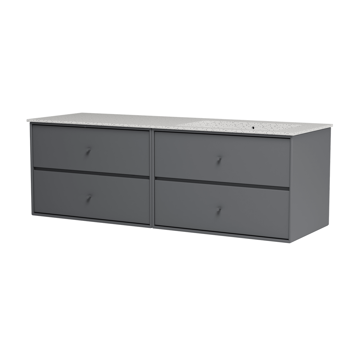 Montana Basin SU2402 – badmodul med vask, 141 cm - Coal - Jacobsen Plus