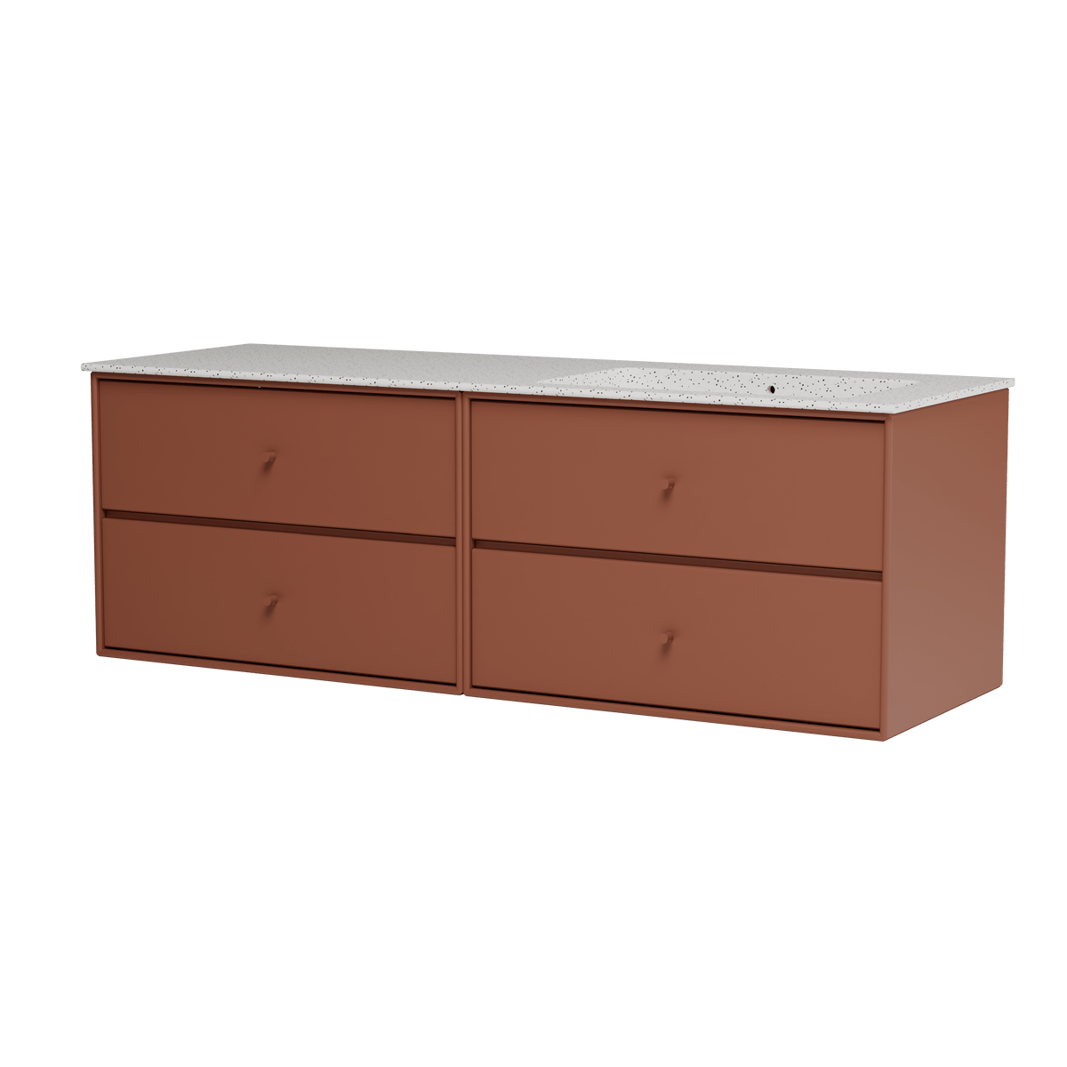 Montana Basin SU2402 – badmodul med vask, 141 cm - Hazelnut - Jacobsen Plus