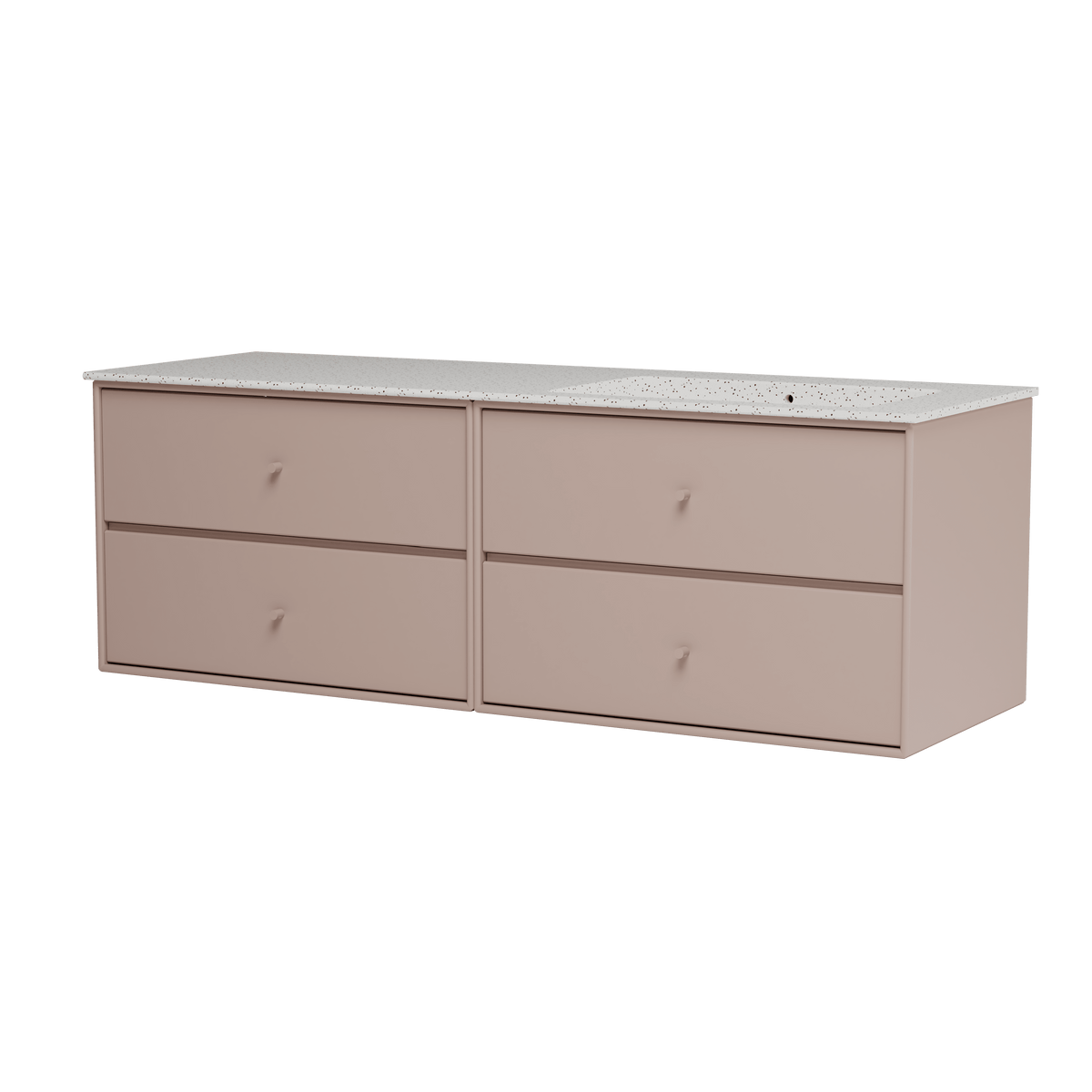 Montana Basin SU2402 – badmodul med vask, 141 cm - Mushroom - Jacobsen Plus