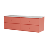 Montana Basin SU2402 – badmodul med vask, 141 cm - Rhubarb - Jacobsen Plus