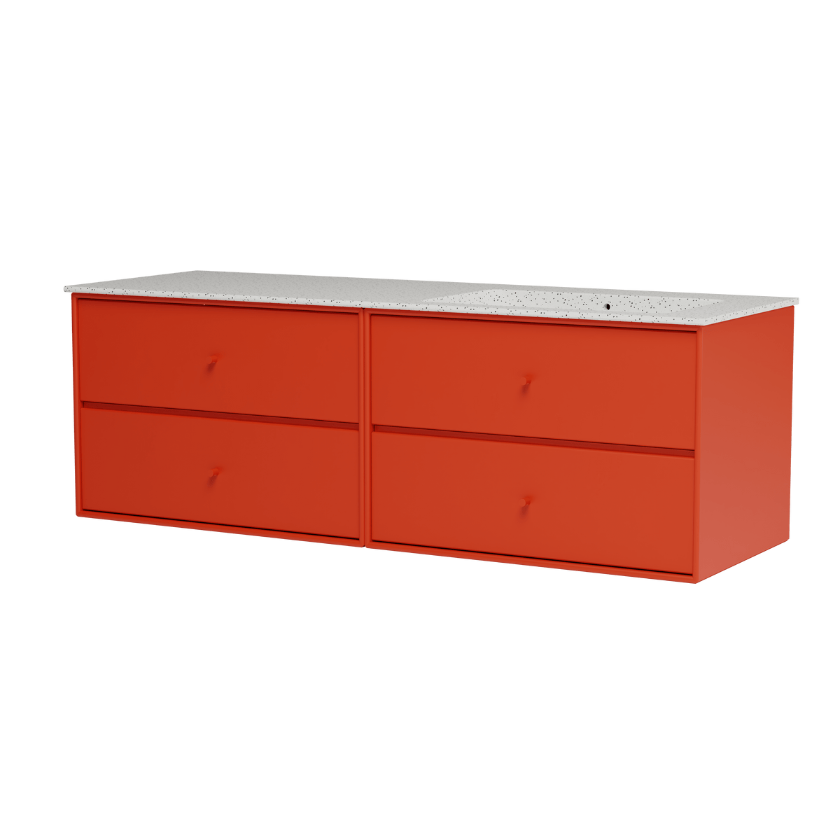 Montana Basin SU2402 – badmodul med vask, 141 cm - Rosehip - Jacobsen Plus