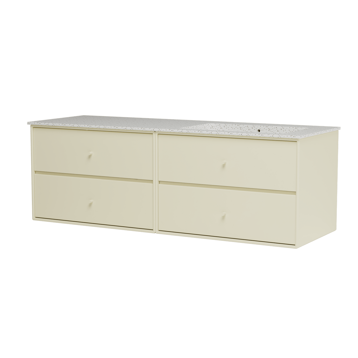 Montana Basin SU2402 – badmodul med vask, 141 cm - Vanilla - Jacobsen Plus