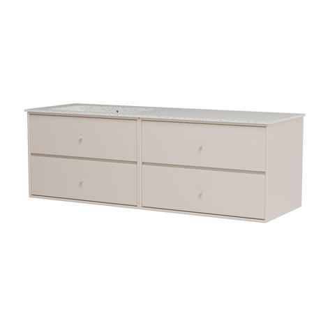Montana Basin SU2404 – badmodul med vask, 141 cm - Clay - Jacobsen Plus
