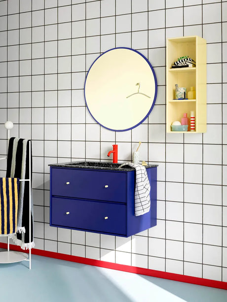 Colour Frame spejl - Around (SP1212R), Ø 69,6 cm fra Montana - Anthracite - Jacobsen Plus