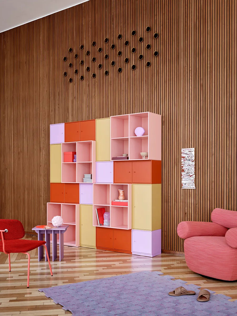 1112 reol inkl. hjul fra Montana