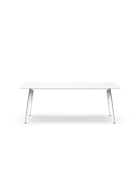 JW2090 bord fra Montana - Snow (Silk laminat) / Aluminium (poleret) - Jacobsen Plus