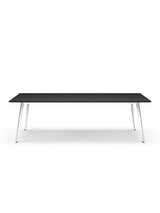 JW2510 bord fra Montana - Black oak (finér eg) / Aluminium (poleret) - Jacobsen Plus