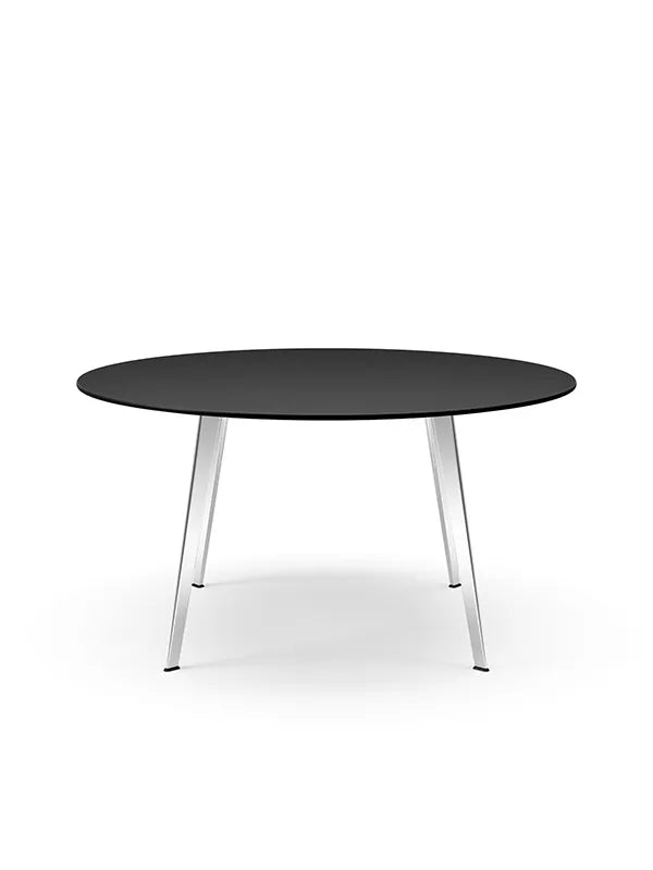 JW140 bord fra Montana - Black oak (finér eg) / Aluminium (poleret) - Jacobsen Plus