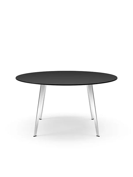 JW140 bord fra Montana - Black oak (finér eg) / Aluminium (poleret) - Jacobsen Plus