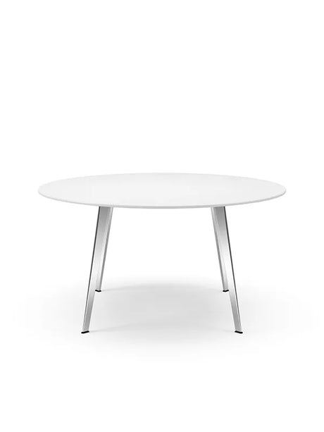 JW140 bord fra Montana - Snow (Silk laminat) / Aluminium (poleret) - Jacobsen Plus