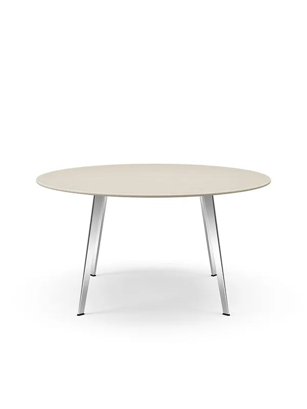 JW140 bord fra Montana - White oak (finér eg) / Aluminium (poleret) - Jacobsen Plus
