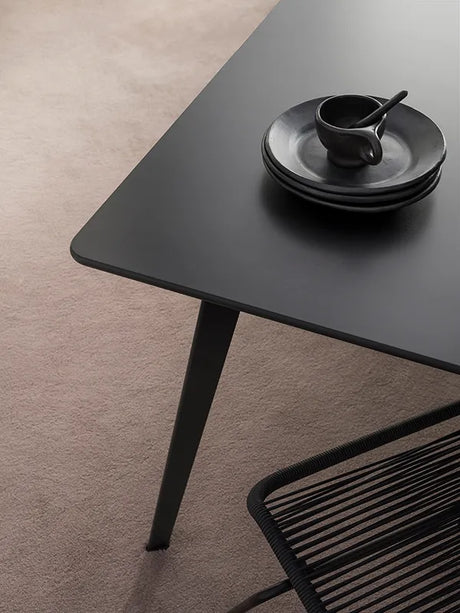 JW3012 bord fra Montana - Sort linoleum / Sort (lakeret) - Jacobsen Plus
