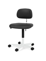 Kevi 2534U Kontorstol fra Montana - Ultra Leather Black-Snow - Jacobsen Plus