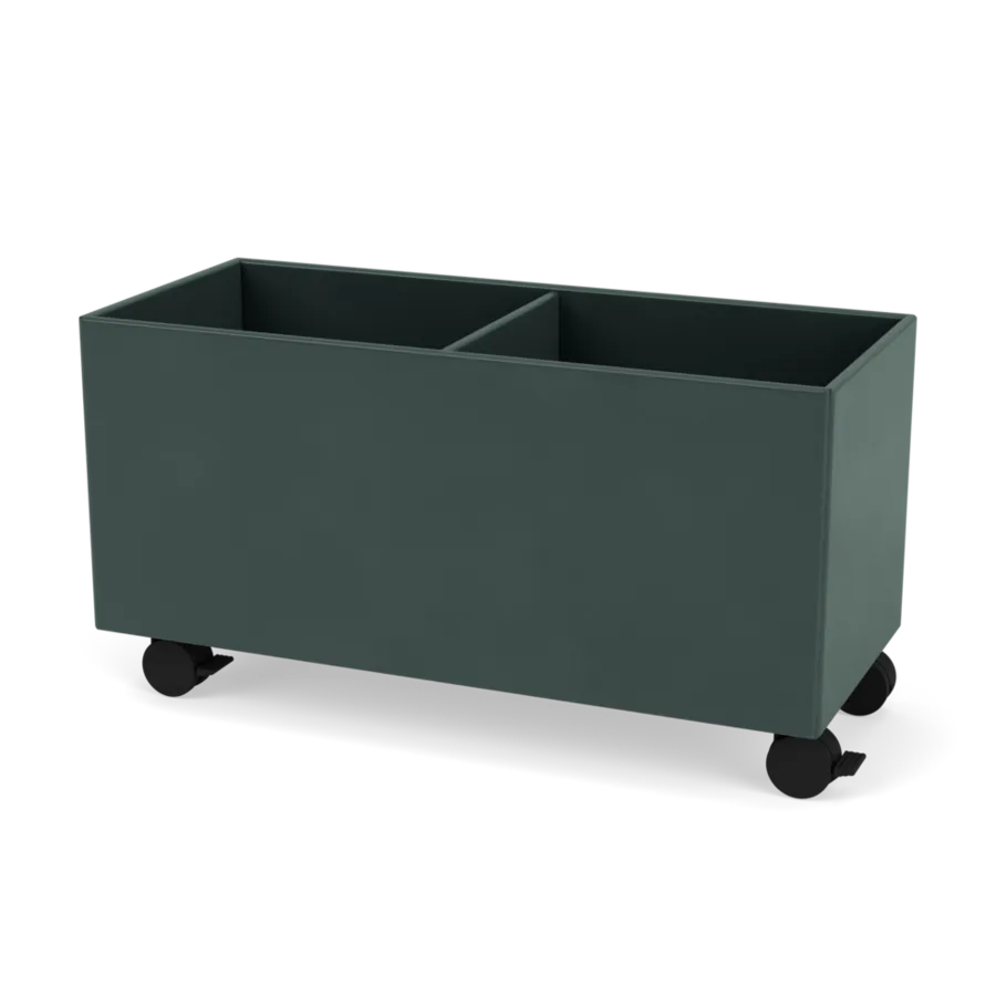Plantekasse B69,6 cm, inkl. hjul fra Montana - Black Jade - Jacobsen Plus