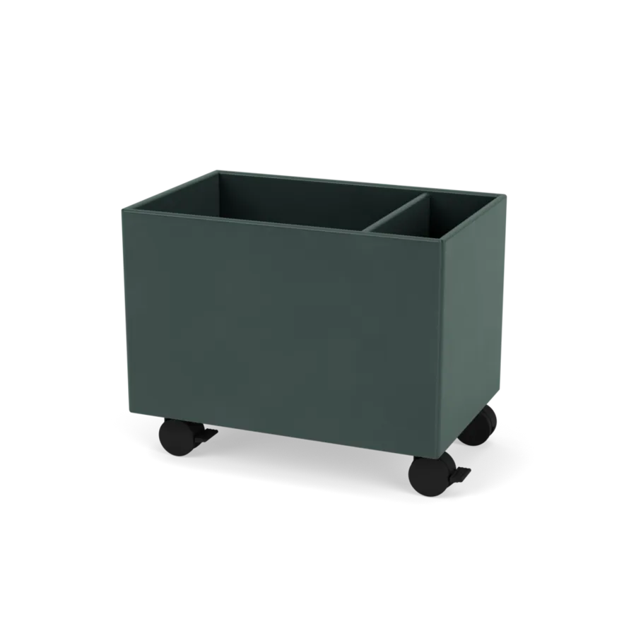 Plantekasse B46,8 cm, inkl. hjul fra Montana - Black Jade / Dybde: 30 cm - Jacobsen Plus
