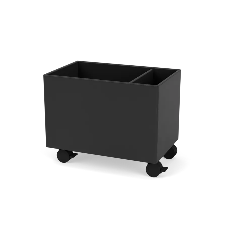 Plantekasse B46,8 cm, inkl. hjul fra Montana - Black / Dybde: 30 cm - Jacobsen Plus