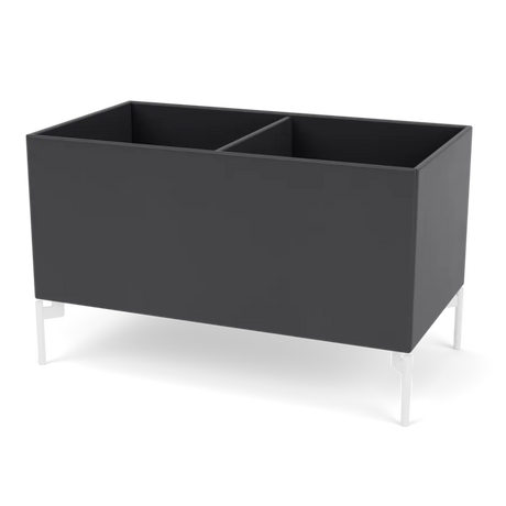 Plantekasse B69,6 cm fra D38, inkl. ben Montana - Anthracite / Snow - Jacobsen Plus