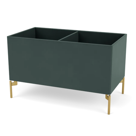 Plantekasse B69,6 cm fra D38, inkl. ben Montana - Black Jade / Messing - Jacobsen Plus