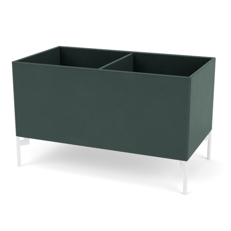 Plantekasse B69,6 cm fra D38, inkl. ben Montana - Black Jade / Snow - Jacobsen Plus
