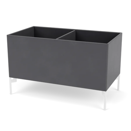 Plantekasse B69,6 cm fra D38, inkl. ben Montana - Coal / Snow - Jacobsen Plus
