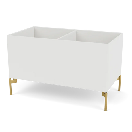 Plantekasse B69,6 cm fra D38, inkl. ben Montana - Hvid (white 01) / Messing - Jacobsen Plus