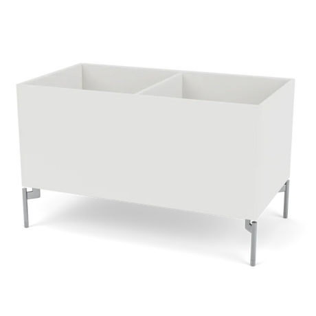 Plantekasse B69,6 cm fra D38, inkl. ben Montana - Hvid (white 01) / Krom - Jacobsen Plus