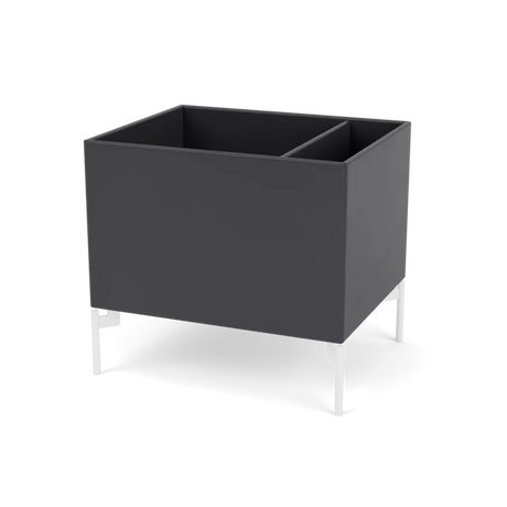 Plantekasse B46,8 cm D38, inkl. ben fra Montana - Anthracite / Snow - Jacobsen Plus