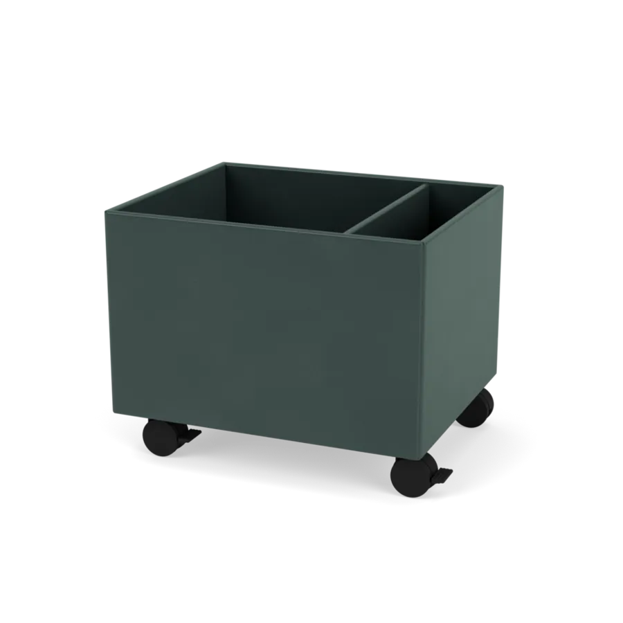 Plantekasse B46,8 cm, inkl. hjul fra Montana - Black Jade / Dybde: 38 cm - Jacobsen Plus