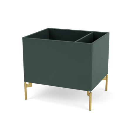 Plantekasse B46,8 cm D38, inkl. ben fra Montana - Black Jade / Messing - Jacobsen Plus