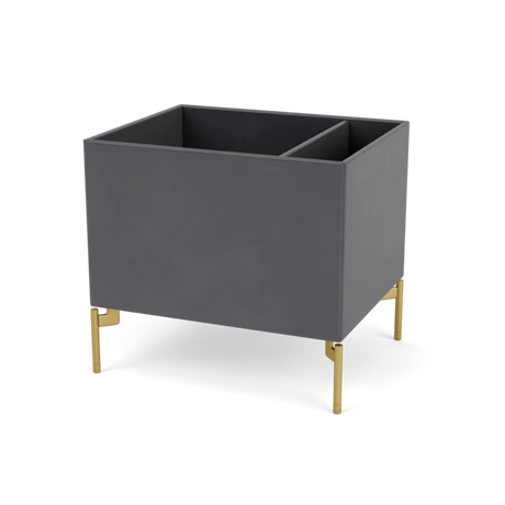 Plantekasse B46,8 cm D38, inkl. ben fra Montana - Coal / Messing - Jacobsen Plus