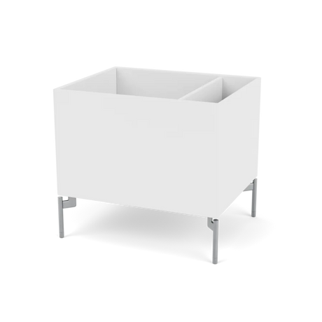 Plantekasse B46,8 cm D38, inkl. ben fra Montana - Snow / Krom - Jacobsen Plus