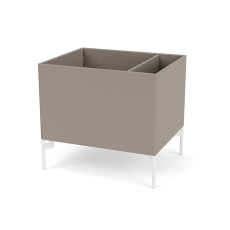 Plantekasse B46,8 cm D38, inkl. ben fra Montana - Truffle / Snow - Jacobsen Plus