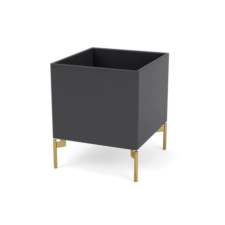 Plantekasse B35,4 cm D38, inkl. ben fra Montana - Anthracite / Messing - Jacobsen Plus