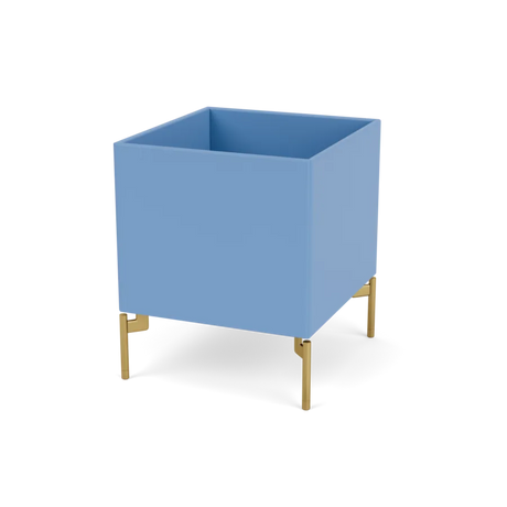 Plantekasse B35,4 cm D38, inkl. ben fra Montana - Azure / Messing - Jacobsen Plus