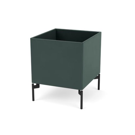 Plantekasse B35,4 cm D38, inkl. ben fra Montana - Black Jade / Black - Jacobsen Plus