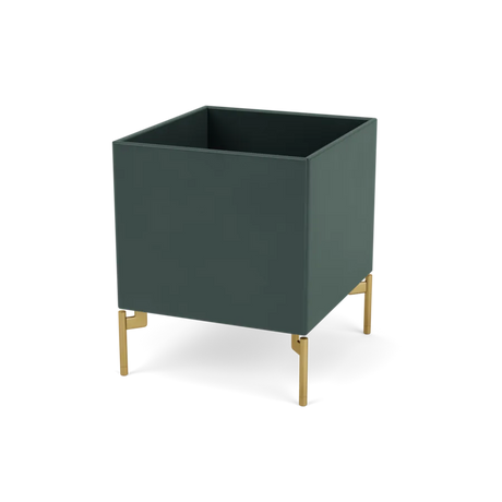 Plantekasse B35,4 cm D38, inkl. ben fra Montana - Black Jade / Messing - Jacobsen Plus