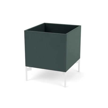 Plantekasse B35,4 cm D38, inkl. ben fra Montana - Black Jade / Snow - Jacobsen Plus