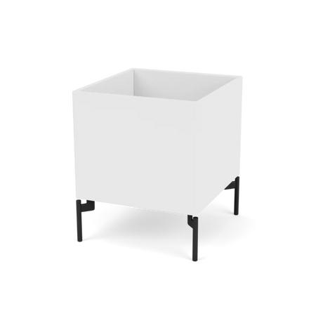 Plantekasse B35,4 cm D38, inkl. ben fra Montana - Snow / Black - Jacobsen Plus