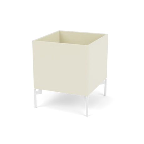 Plantekasse B35,4 cm D38, inkl. ben fra Montana - Vanilla / Snow - Jacobsen Plus