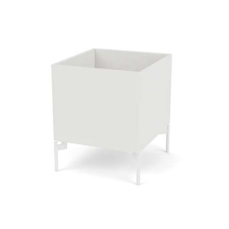 Plantekasse B35,4 cm D38, inkl. ben fra Montana - Hvid (white 01) / Snow - Jacobsen Plus