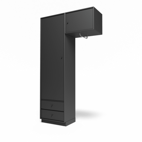 Attire II garderobe, inkl. sokkel 7 cm fra Montana - Anthracite - Jacobsen Plus