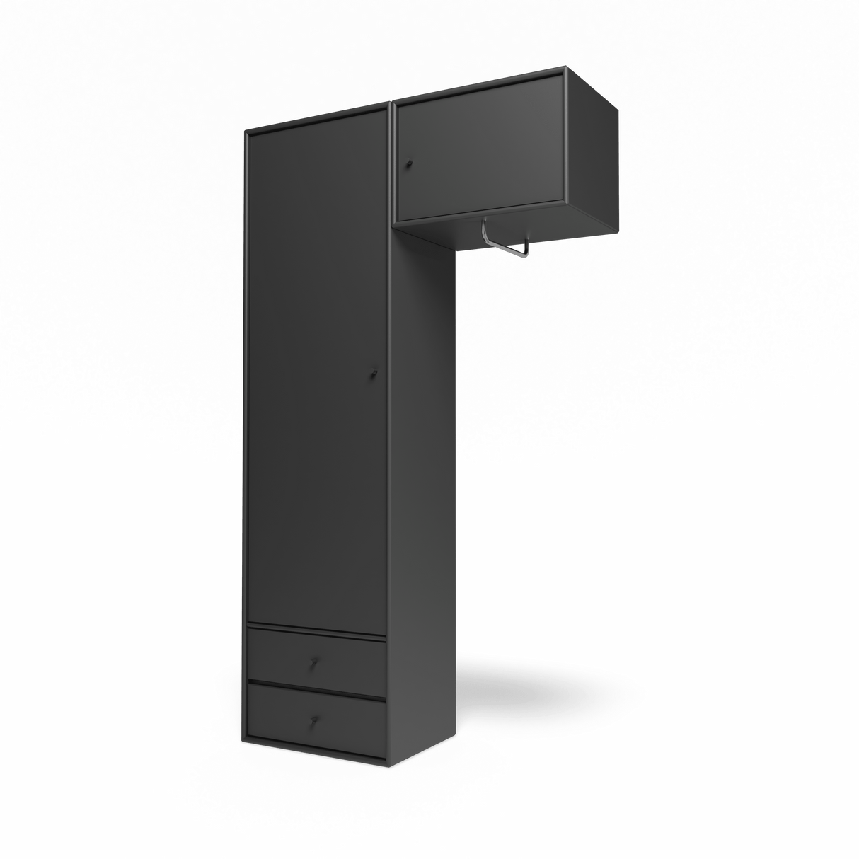 Attire II garderobe, inkl. ophæng fra Montana - Anthracite - Jacobsen Plus