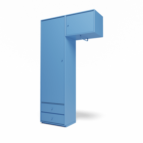 Attire II garderobe, inkl. sokkel 3 cm fra Montana - Azure - Jacobsen Plus