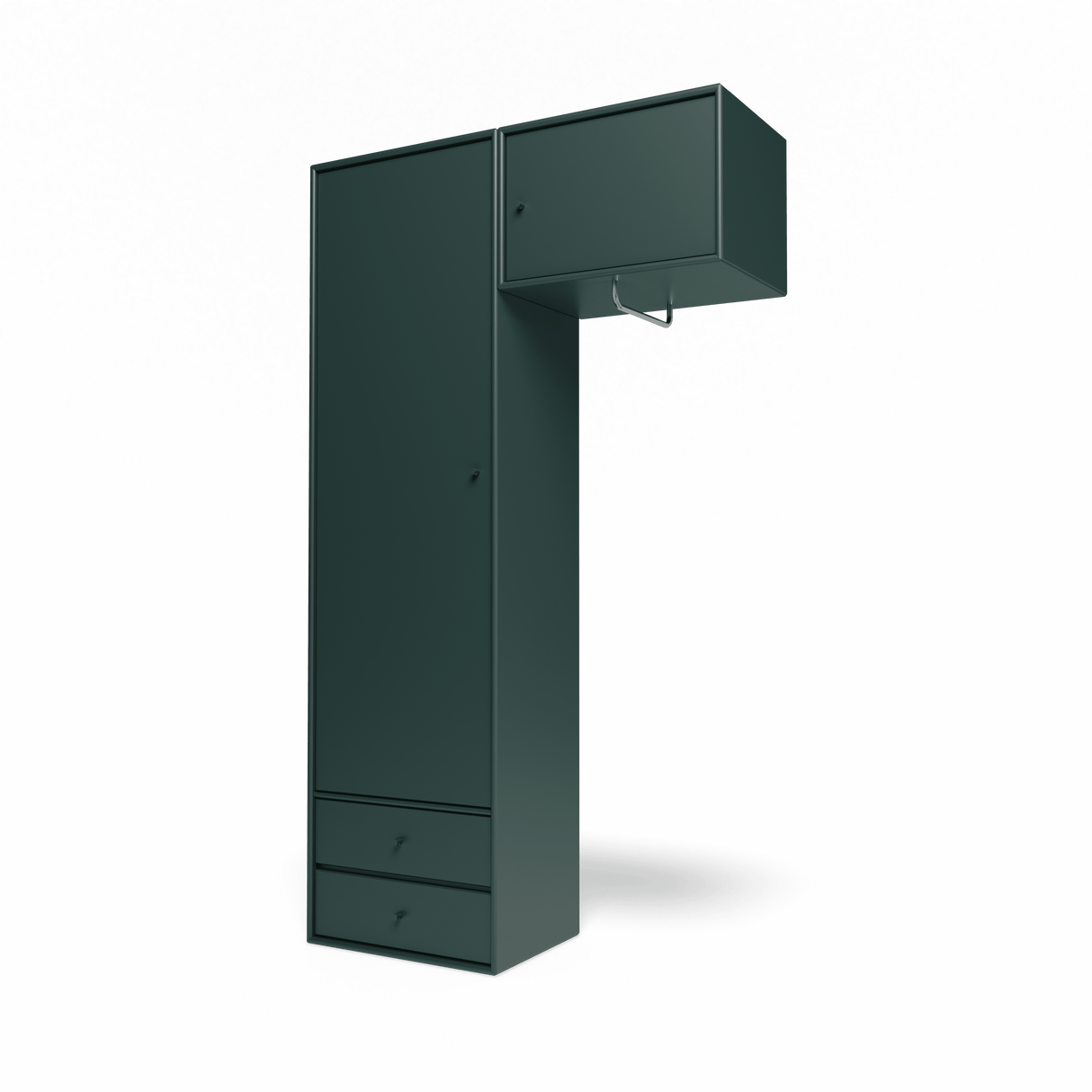 Attire II garderobe, inkl. ophæng fra Montana - Black Jade - Jacobsen Plus