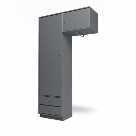 Attire II garderobe, inkl. sokkel 7 cm fra Montana - Coal - Jacobsen Plus